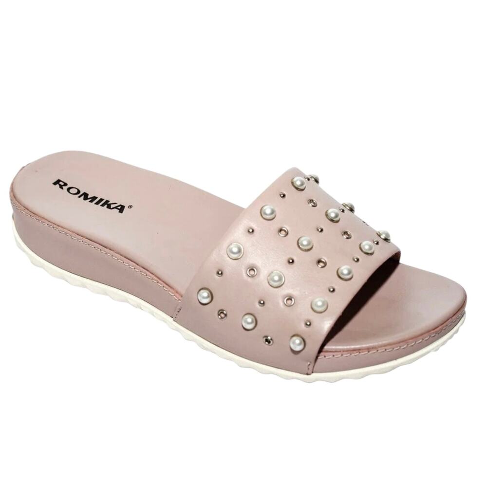 ROMIKA Florenz 07 Slip On Pink Sandals, Size Eur 41 or 42 New in Box MSRP $130 - Picture 5 of 9